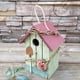 thumbnail image 5 of Casa de pájaros de madera cálida y rural para colgar, decoración decorativa para exteriores mi, 5 of 9