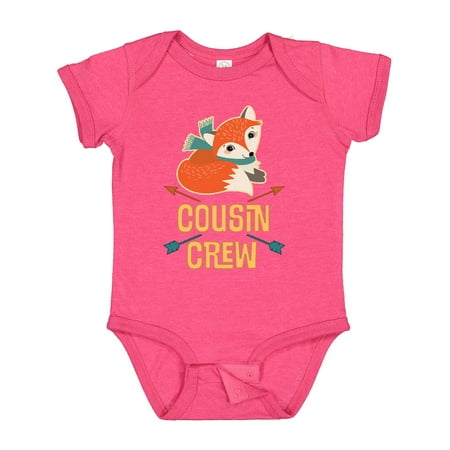 

Inktastic Cousin Crew Outfit Fox Gift Baby Boy or Baby Girl Bodysuit