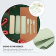 thumbnail image 4 of MIANGASTORE 2 Sets Spoon Fork Set Portable Tableware Camping Food Utensil with Case, 4 of 9