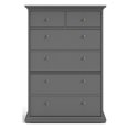 thumbnail image 2 of Allora 6 Drawer Engineered Wood Chest in Black Lead, 2 of 10