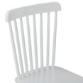 thumbnail image 5 of 4-Piece White Rubber Wood Dining Chairs, Solid Wood Chair Set, 5 of 10