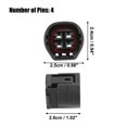 thumbnail image 4 of Unique Bargains 1 Set 4 Pin No.9098011964 Car Alternator Connector Adapter Plug Clip Kit Replacement for Toyota, 4 of 6