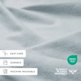 thumbnail image 4 of 100% Cotton Flannel Bed Sheets Set for King Size Bedding in Light Navy by Comfort Canopy, 4 of 15