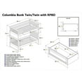 thumbnail image 2 of Columbia Bunk Bed Twin over Twin in Multiple Colors and Configurations, 2 of 7
