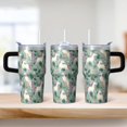 thumbnail image 2 of 20OZ Unicorn Themed Tumbler with Handle Double Wall Cup Insulated for Women Unicorn Lovers Great for Birthday Christmas and Coffee Tea Drinking, 2 of 6