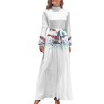 thumbnail image 2 of Vestido largo deportivo con acuarela para niño, estilo mariposa, para nadar, ropa de mujer, vestidos para mujer, 2 of 5