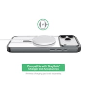 onn MagSafe Compatible Phone Case for iPhone 17 Pro Max - Metallic Gray/Clear