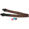 thumbnail image 2 of Sangle de Guitare en Coton Doux, Ceinture de Cou de Guitare Réglable, Ceinture pour Instrument à Cordes avec 3 Pics de Guitare pour Guitare Acoustique, 2 of 7