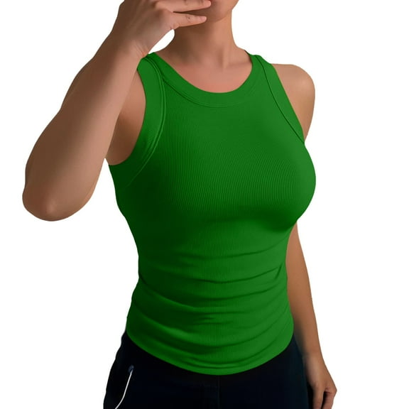 Tank Tops for Women,Backless Strap Tank Top Summer Going Out Vest Camisole,Camisole Tops for Women,Green,XL