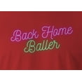 thumbnail image 2 of 9 Crown Tees Unisex Back Home Baller Funny T-Shirt (Red, 3XL), 2 of 3