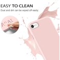 thumbnail image 2 of iPhone SE 2020 Case,iPhone 8 Case,iPhone 7 Case,Liquid Silicone Soft Gel Rubber Full Body Protective Case with Soft Microfiber Cloth Lining Cushion Shockproof Slim Cover for iPhone 7/8/SE 2,Pink Sand, 2 of 8