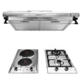 thumbnail image 1 of Tricombo Supra Parrilla Electrica y Parrilla de Gas con Campana de Pared 60 cm Acero, 1 of 5