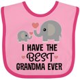 thumbnail image 3 of Inktastic Grandkids Best Grandma Ever Boys or Girls Baby Bib, 3 of 4