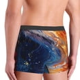 thumbnail image 4 of Rateoe Galactic Dog Swirls Art Mens Boxer Briefs Poly Spandex Performance Boxer Briefs Underwear Hem Boxer Briefs - Small, 4 of 8