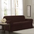 thumbnail image 1 of Mainstays Newman Stretch 1 Piece Sofa Slipcover Burgundy, 1 of 5