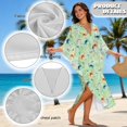 thumbnail image 7 of DISNIMO Women's Long Kaftan Maxi Dress Butterfly Print Plus Size V-neck Beach Cover Up for Swimsuit Batwing Sleeve Caftan Dresses Lightweight Summer Long Coverups for Bathing Suit, 7 of 7