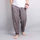 thumbnail image 3 of Pantalones casuales de verano para hombre, de lino fino, de algodón, largos, de poliéster, estilo Harajuku, clásicos, holgados, con arrugas, estilo vintage, para hombre, Y2k, 3 of 5