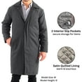 thumbnail image 3 of Alpine Swiss Mens Zach Knee Length Jacket Top Coat Trench Wool Blend Overcoat, 3 of 7