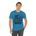thumbnail image 6 of Tennis Shirt for Women Eat Sleep Tennis Repeat Unisex Bella Canvas Premium, 6 of 12
