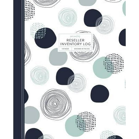 Reseller Inventory Log: Product Listing Notebook For Online Clothing Resellers on Poshmark, eBay, Mercari & More, Abstract Circles, 7.5 x 9.2