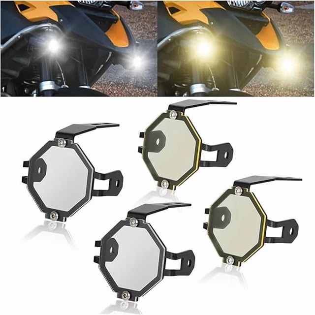 jfqm Motorcycle Fog Lamp Light Cover Guard Grill Grille Protector Fit for BMW R1200GS R1200 GS Adventure R1250GS LC F750GS F850GS S1000XR (Color : Yellow)