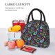 thumbnail image 5 of Balery Watercolor Floral Paisley Bolsa de Almuerzo para Mujeres, Caja de Almuerzo, Bolsa de Almuerzo Pequeña Impermeable, Tote de Almuerzo Reutilizable con Gran Capacidad, 5 of 6