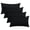 Black, variant on Covers & All Square Throw Pillow Covers with Inserts, Decorative Cushions with Covers, 170 GSM Polyester Durable Soft UV Resistant, Home Decor Office Travel Couch Sofa (20" x 20", Pack of 4, Blue)