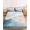 Turquoise, variant on Cal.King Size Fitted Sheet Set - Teal Beige 3 Piece Bedding Sets 16" Deep Pocket Fitted Sheet with 2 Pillowcases, Modern Oil Painting Art Coastal Brushed Microfiber Hotel Luxury Bed Sheets