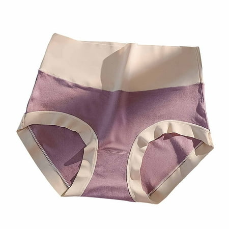 Sdeycui Women High Waisted Underwear Seamless Breathable Panties Full Coverage No Show Briefs Stretch Waistband Panty