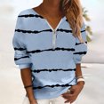 thumbnail image 2 of Vedolay Zipper Hoodies for Women Womens Oversized Sweatshirts Turtleneck Pullover Long Sleeve Hoodies Tops,Blue S, 2 of 3