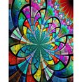thumbnail image 2 of Bordado completo DIY lienzo estampado 11CT punto de cruz vitral flor Kit Likrtyny decoración de arte, 2 of 9