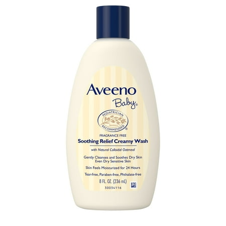 Aveeno Baby Soothing Relief Creamy Wash with Natural Oatmeal, 8 fl. (Best Oatmeal Body Wash)