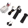 thumbnail image 1 of FYBTO 48V 500W Electric Bike Motor Brush Controller Kit Screen 9 Lights Throttle Handle with Keys-0621, 1 of 5