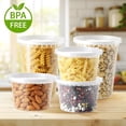 thumbnail image 5 of BagDream 16oz & 32oz Deli Containers with Lids 50 Pack, Airtight Plastic Food Storage Containers, Leakproof Takeout Containers for Soup, Meal Prep, Freezer/Microwave/Dishwasher Safe, 5 of 9