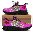 thumbnail image 1 of Zapatos de enfermería blancos para mujer, lindas zapatillas de enfermera con dibujos animados para mujer, diseño de marca, médicos, estampados, ligeros, con cordones, planos, 1 of 6