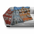 thumbnail image 3 of City Old Houses Soft Flannel Fleece Throw Blanket, Old Classic Architecture of Nyhavn in Copenhagen Denmark Blue Sky Clouds, Cozy Plush for Indoor and Outdoor Use, 50" x 60", Multicolor, by Ambesonne, 3 of 6