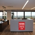 thumbnail image 2 of Koyal Wholesale Do Not Enter If Sick Visitors Will Not Be Permitted If They Are Sick Business Signs, 10-Pack, 2 of 5