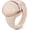 Nude & Rose Gold, variant on Silicone Wedding Ring for Women - Soft Rubber Wedding Band Replacement - Oversized Diamond Pear Metal Framed Collection