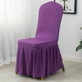 thumbnail image 3 of Juego de 2 fundas para sillas de comedor, fundas para sillas de comedor con faldón, fundas de asiento lavables y protectoras para decoración del hogar o fiestas, 3 of 5