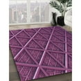 thumbnail image 3 of Ahgly Company Machine Washable Indoor Rectangle Transitional Orchid Purple Area Rugs, 7' x 9', 3 of 7