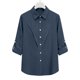 thumbnail image 5 of Camisas de Manga Larga para las Mujeres Blusa de Túnica de Imitación de Botón de Solapa de Ajuste Suelto con Tela Suave, Top de Verano Transpirable para Uso Diario Informal, 5 of 7