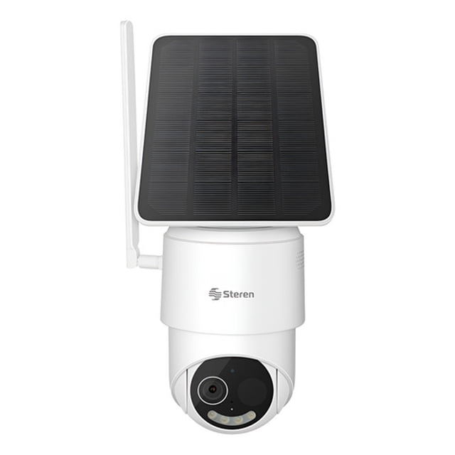 Cámara Ip Steren Cctv-610 Full Hd Solar Exterior Blanca