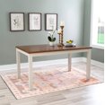 thumbnail image 3 of Linon Jane 2 Tone Dining Table in Vanilla White and Honey Brown Wood, 3 of 9