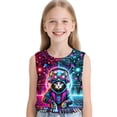 thumbnail image 3 of TIREOW Children Boys and Girls Neon Tie Dye Tank Tops Cute Animal Print Funny Crew Neck Sleeveless Undershirt, 3 of 8