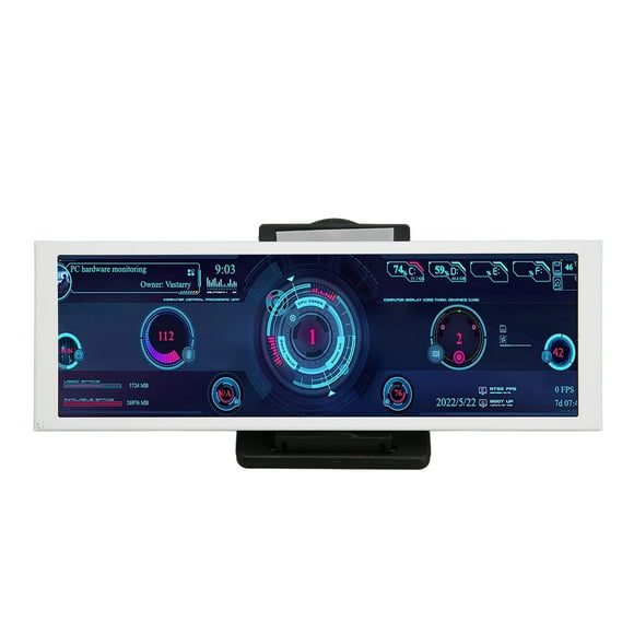 Computer Temp Monitor,7.9in PC Temp Monitor PC Temperature Display Screen PC Mini Monitor Enhanced Durability