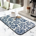 thumbnail image 2 of Upgrade Kitchen Extra Large 19.5x12in Coffee Drying Mat Ultra Absorbent Diatom Mud, Decorative Pattern, Perfect for Dish Draining, Coffee Mat Reusable & Washable, 2 of 7