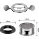 thumbnail image 2 of Aireador de grifo, 7 piezas de accesorios de filtro de aireador de grifo, soporte de filtro de grifo con junta para baño de cocina, incluye 10 juntas y 1 aireador cromado esquí esquí Gafas de esquí, 2 of 5