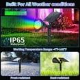 thumbnail image 7 of Solar Lights Outdoor, 6 pack RGB, 7 Modes, 180° Adjustable, Waterproof Christmas Solar Spotlights for Yard, Pathway, Garden, 7 of 7