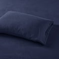 thumbnail image 3 of True North by Sleep Philosophy Polyester Solid Sheet Set with Navy TN20-0450, 3 of 5