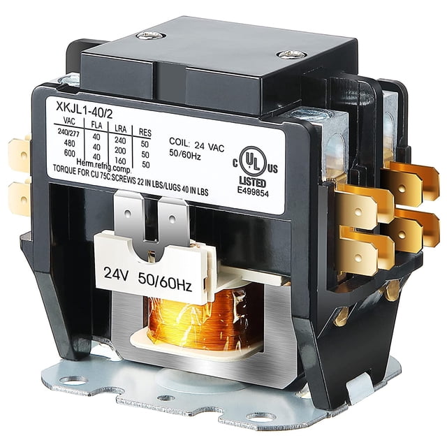 Contactor de motor Carrier HVAC, 24 V CA, 40 A, bobina, 2 polos, relés de repuesto compatibles con PC240A, aire acondicionado, bomba de calor